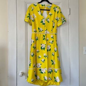 NWT Magnolia Print Open Back Dress size 12